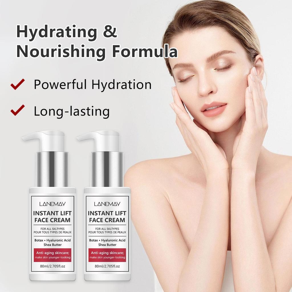 Instant Lift Face Cream-Deep Hydration, Firming The Skin With Shea Butter-Suitable For All Skin Types, 80ml