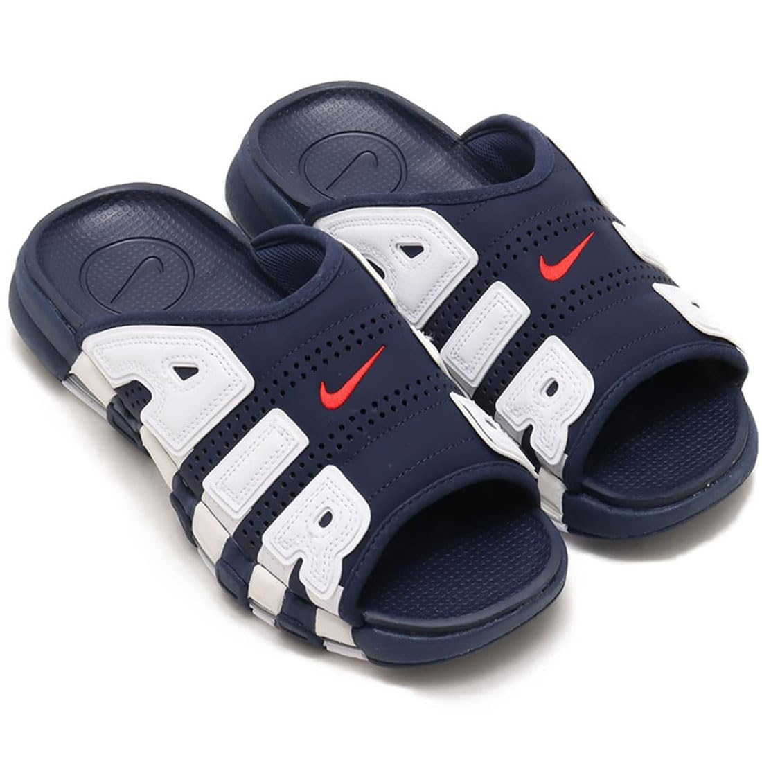 

Шлепанцы Nike Air More Uptempo Midnight Размер FQ8699-400, Синий/Белый/Прозрачный/Университетский красный, 26,0 см