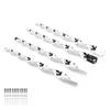 Reflective Bird Repellent Rod Hanging Rotating Bird Repeller for Garden Yard OrchardSilver 12 Pcs