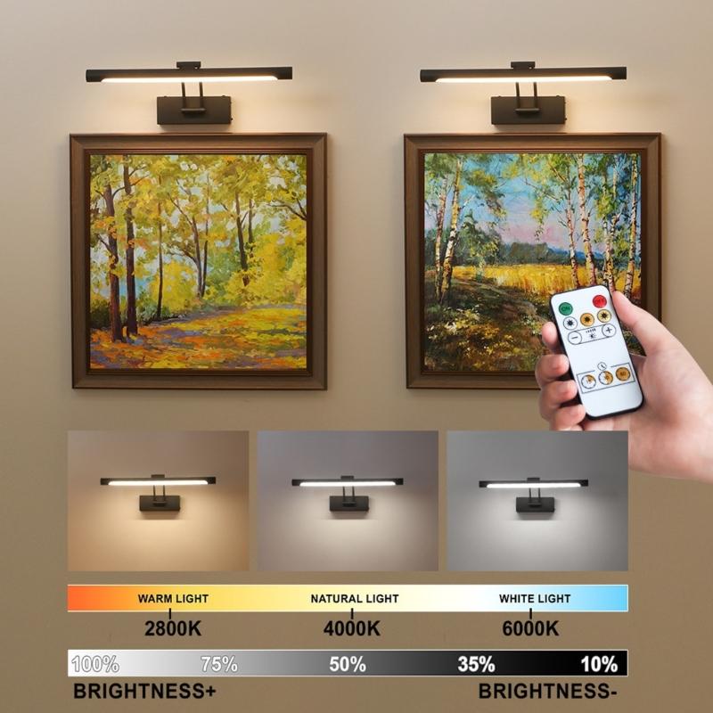 Metal Construction Art Painting Light Featurings Remote Control Operations And Long Lastings Battery For Home Decors