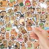 Cute Capybara Stickers: 55 Cartoon DIY Decals for Phone, Water Cup, or Stationery Decoration