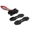Brake Caliper Compression Tool 360 Degree Swivel Ratcheting Brake Caliper Tool with 2PCS Steel Plates 4PCS Hooks Red