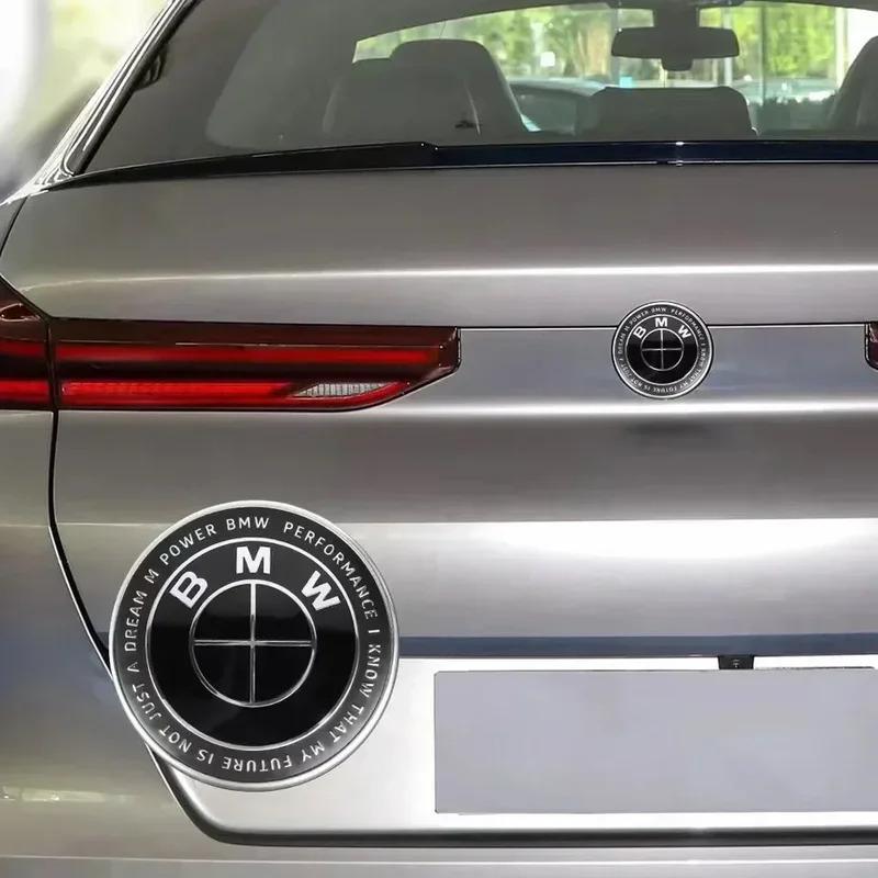 MLKQ6 Car Front Hood Emblem Logo Rear Trunk Badge for BMW E36 E46 E53 E90 E60 E61 E93 E87 X1 X3 X5 X6 F30 F20 F10 Z3 Z4 X1 X3 X5 M4 M8