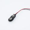 DC 5.5x2.1MM To 9V T I Type Clips Connector Buckle Connect Wires Black Red Cable Connection