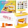 55MM Newest Badge Maker Machine Installation-Free DIY Pin Button Press Badges Maker Machine with 48Pcs Button+Circle Cutter