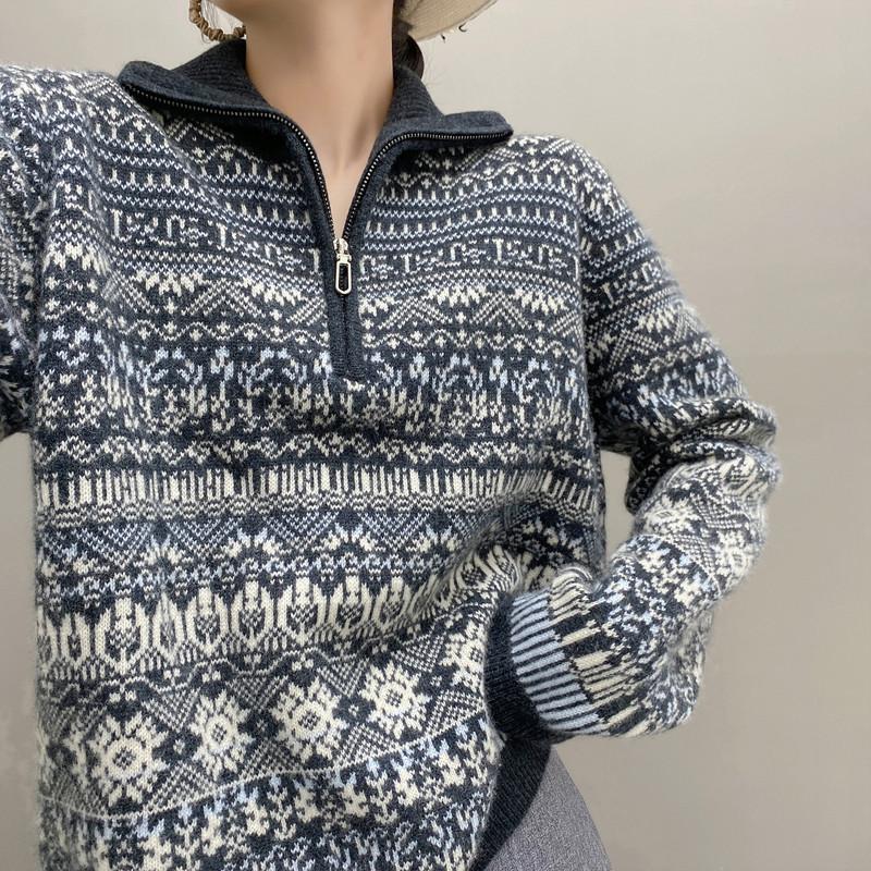 Qinghe 100% Pure Cashmere Women's Sweater - Ultra Soft Luxury Winter Pullover