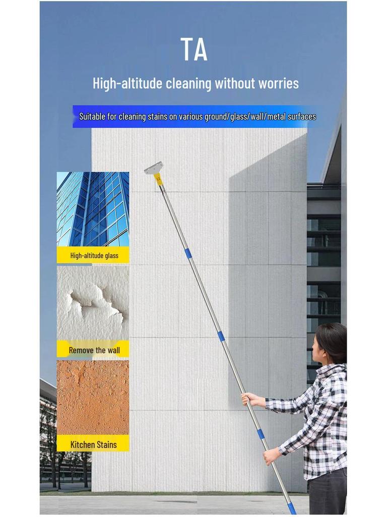 Telescopic Long Handle Heavy Duty Scraper for Grout and Glue Removal