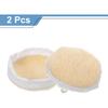 HARFINGTON 2pcs Car Polisher Bonnet Buffing Pad Synthetic Wool Tie-On Polishing Buffing Pad Cover for 5"-6" Car Buffer Bonnets Polisher, Beige