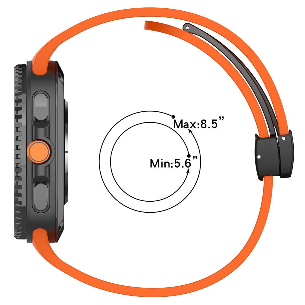 Magnetic D Buckle Sport Silicone Band For Samsung Galaxy Watch 8 44mm 40mm Strap For Samsung Watch8 Classic 46mm Bracelet Belt