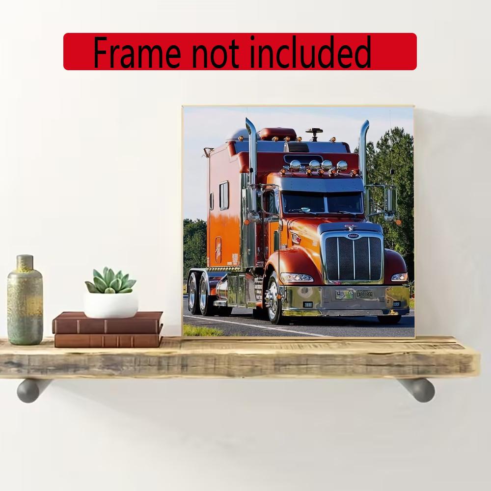 Kenworth 5D Round Diamond Painting Kit Diamond Embroidery Painting Rhinestones Mosaic Frameless Handwork Decoration Arts