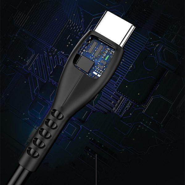 Kabel USB na USB-C AWEI 1m Szybkie ładowanie Czarny