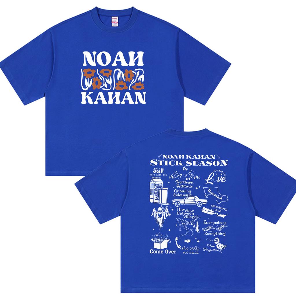 Noah Kahan Stick Season Tour 2026 Print T Shirt Unisex Women Casual Fashion Oversized Cotton Tshirt Vintage Harajuku Clothing Tees