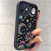 Sequined Black Moon iPhone 15/16/17 Pro Max Protective Case.