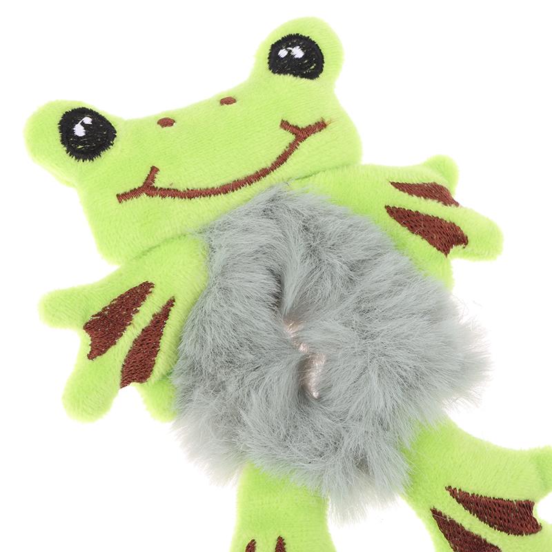 Plush Hair Tie Cute Frog Hair Scrunchies Hair Styling Tool For Women Girl Kids