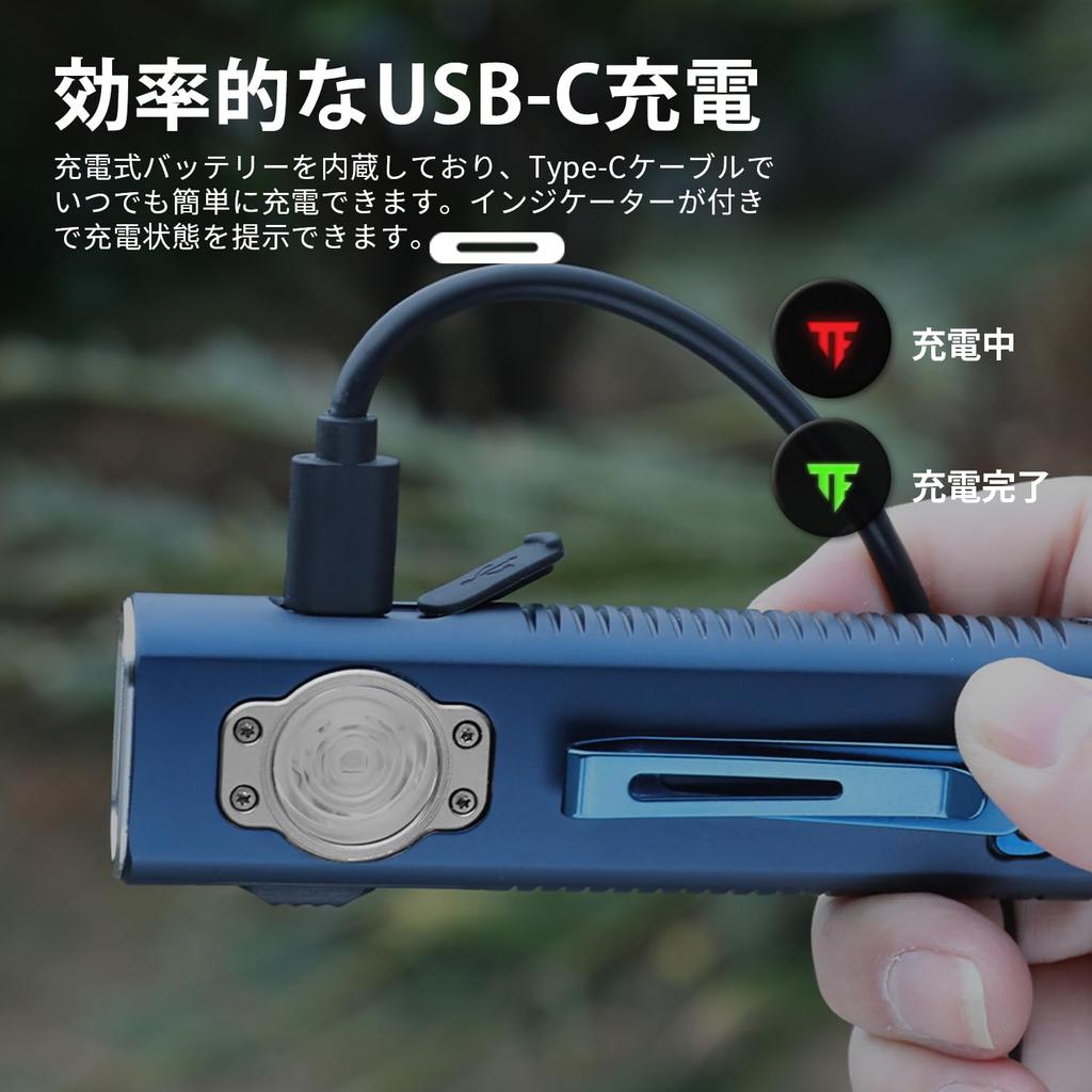 Trustfire Mini X3 EDC 1050 4 Light Indicator Magnetic High Green LED Handheld Power IPX6 for Disaster Outdoor Flashlight, Lumens, Sources, Light,