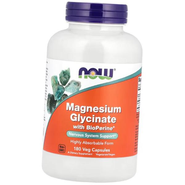 Magnesium-Bisglycinat mit schwarzem Pfefferextrakt, Magnesiumglycinat mit BioPerin, Now Foods  (36128441)