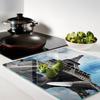 Tempered Glass Kitchen Backsplash with Eiffel Tower Paris Graphic 60X52 Cm