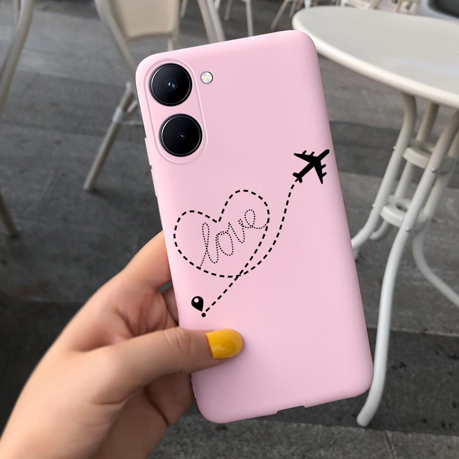 

For Realme C55 Case Realme C33 Cases Liquid Silicone Soft TPU Bumper On Oppo Realme C55 C 55 RealmeC33 Zebra Cute Dinosaur Bear Realme C55