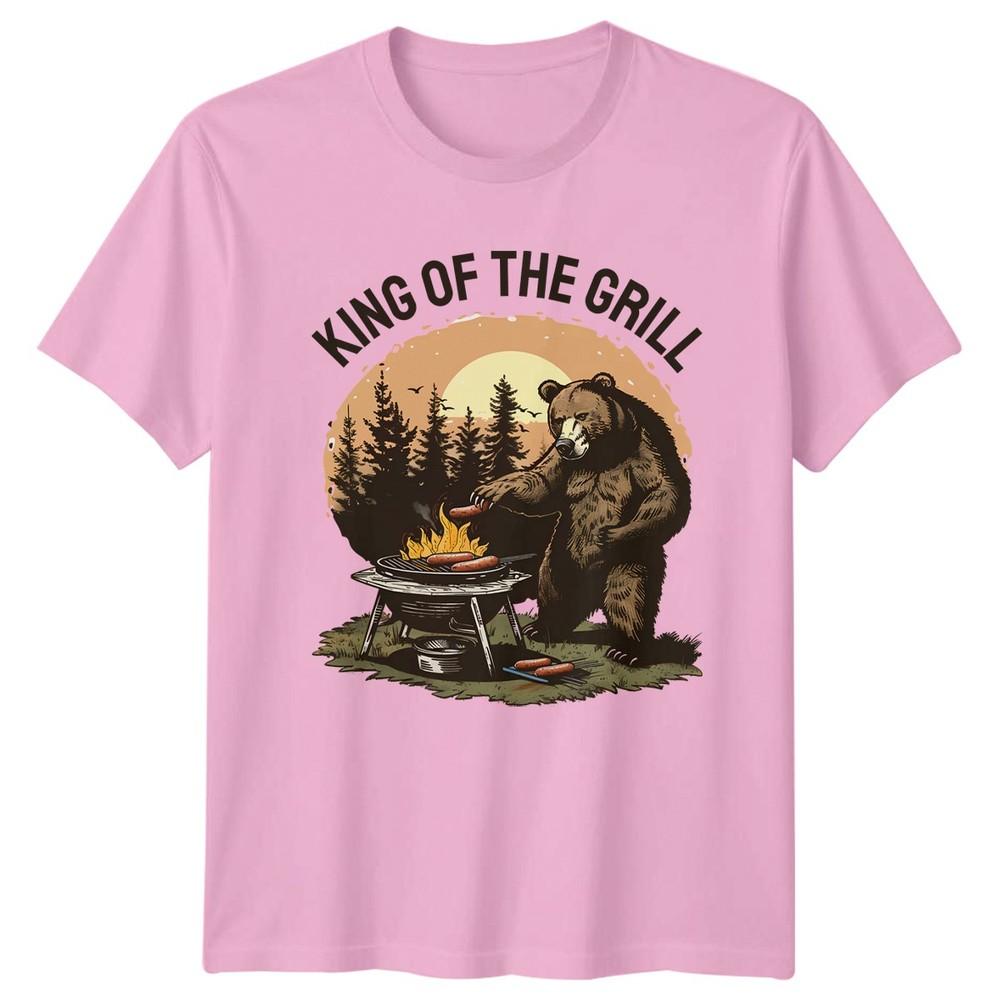 King Of The Grill Unisexs TShirt BBQ Humor Grilling Fathers Day Gift For Him