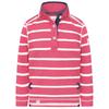Lazy Jacks Girls Striped Pique Sweatshirt
