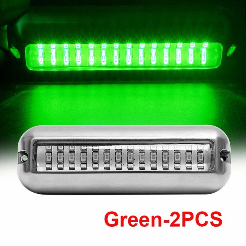 2Pcs 42 Led Waterproof Marine Boat Signal Led Light Underwater Pontoon Transom Lamp Yacht Cabin Deck Tail Lights Accessories