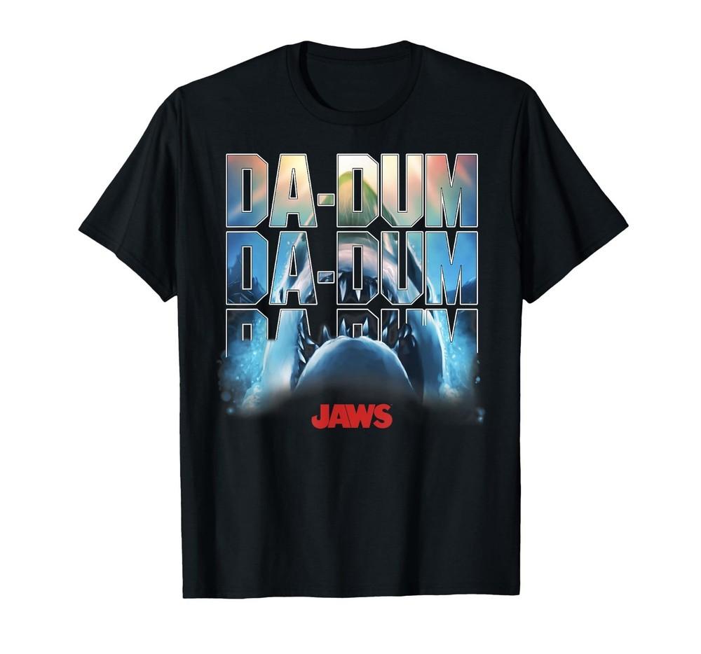 

Jaws Da-Dum Da-Dum Da-Dum Build-Up Fill Logo T-Shirt L