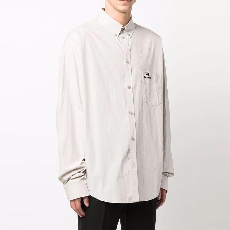 Balenciaga SS22 Shirt Men's Gray White 675642TKM102967