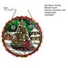 Artistic Decorative Sheets 2D Flat Acrylic Christmas Tree Pendant with Lanyard, Lightweight Lanyard Pendants Winter Snowscape Hanging Ornament
