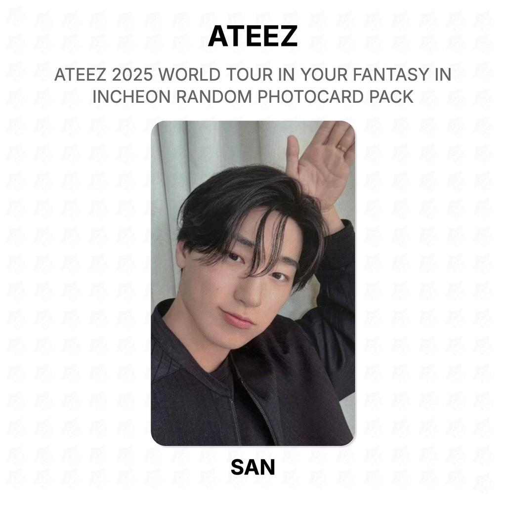 ATEEZ 2025 WORLD TOUR IN YOUR FANTASY IN INCHEON RANDOM PHOTOCARD PACK Official Photocard