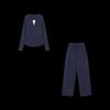 Women's Casual Color-Block Long Sleeve T-Shirt & Pants Set