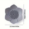 1pcs Bathroom Soap Box Lotus Design Soap Holder Silicone Soap Box Drain Box Bathroom Accessories