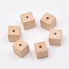 10 piezas Cubo Cuadrado Madera Natural 15mm 20mm 25mm 30mm Cuentas Sueltas para Manualidades DIY Artesanía en Madera Accesorios para Fabricación de Joyería