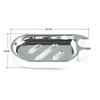 Asta Doccia in Plastica Scatola Porta Sapone Porta Sapone Vassoio per Sapone Asta Doccia Scorrimento ABS Cromato Per Scorrimento Vassoio Bagno Dispenser Sapone