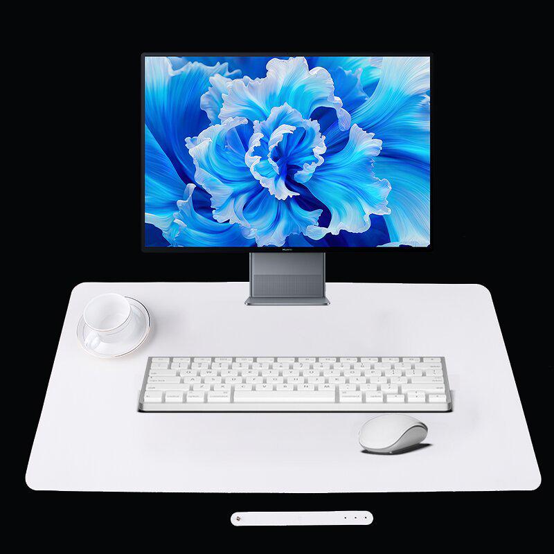 Extra Large Non-Slip Leather Mouse Pad - Stain-Resistant Computer Desk Mat with Pattern Logo