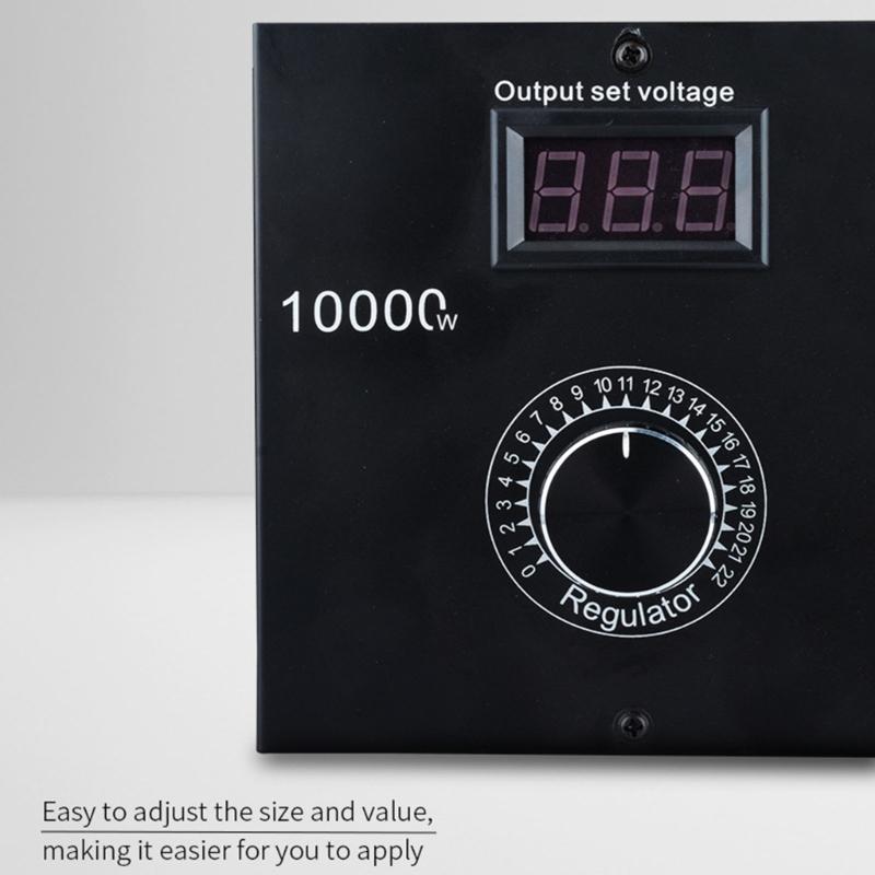 10000W Variable Voltage Controller Highly Power Compacts Dimming Speed Regulator for Electric tool, Kettles or Stove