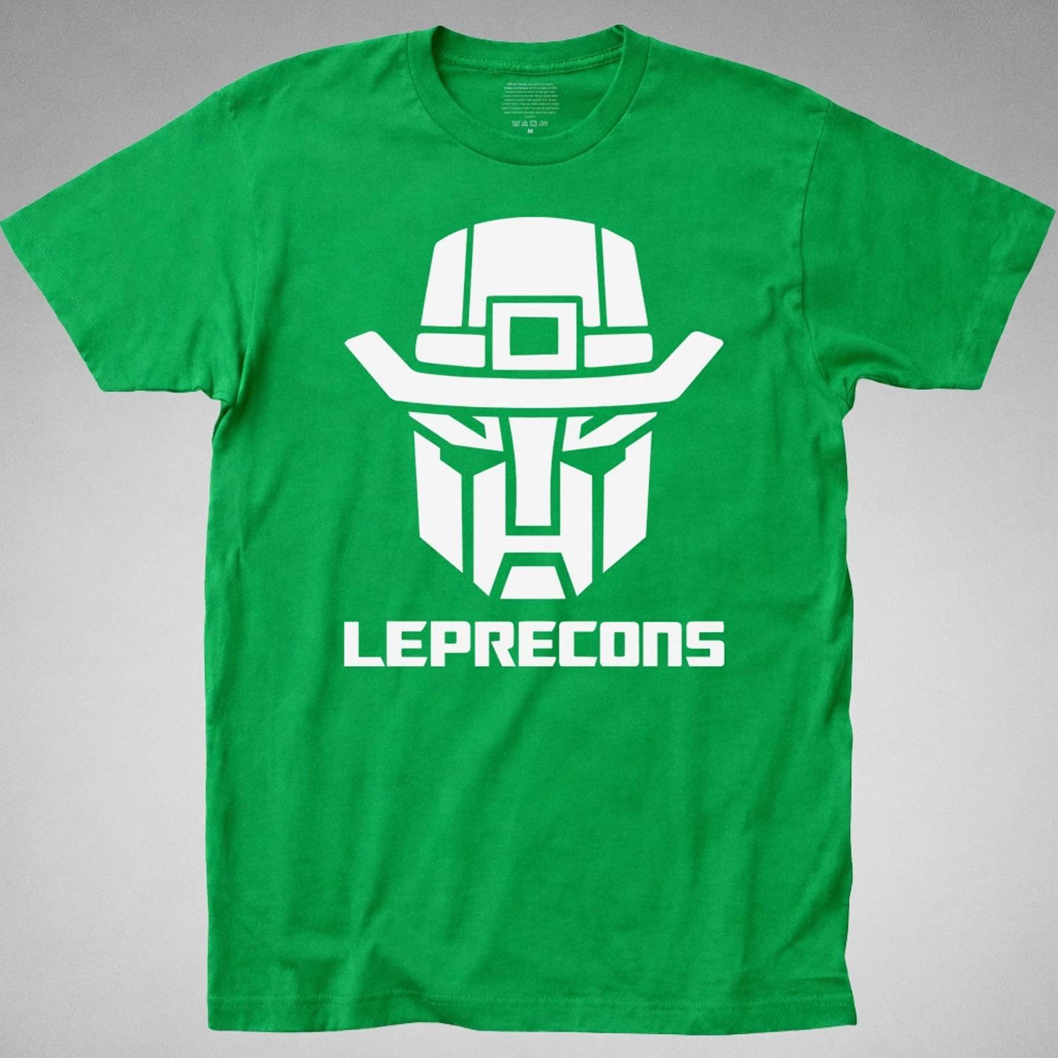 LEPRECONS T-Shirt Irish St Patrick s Day Transformers autobots leprechaun tee M
