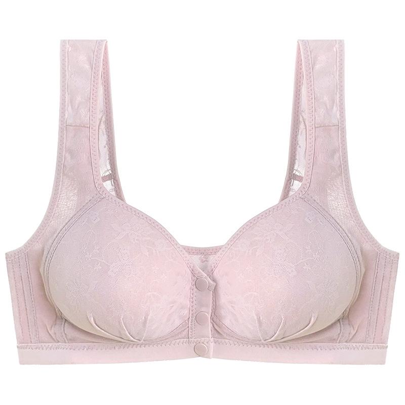 Front Buckle Push-Up Wire-Free Nursing Bra for Plus Size and Older Women