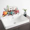 Cute Tooth Smile Dental Tool Wall Sticker Self Adhesive Removable Kids Dentist Clinic Room Decor
