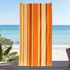 Vibrant Rainbow Diagonal Striped Beach Towel Colorful Gradient Wavy Line Art Print Soft Absorbent Quick Dry Towel for Beach