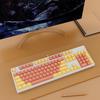 Hot-Swappable 104-Key Mechanical Gaming Keyboard for Girls, Wired, Blue/Black/Brown/Red Switches, Dual-Color Design