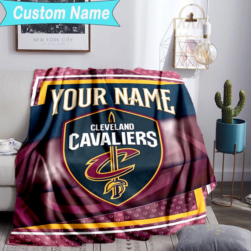 Custom Name Blanket Cleveland Lights Shadows Blanket Bedding Blanket for Travel, Camping, Living Rooms, Offices, Sofas, Fan Christmas gift