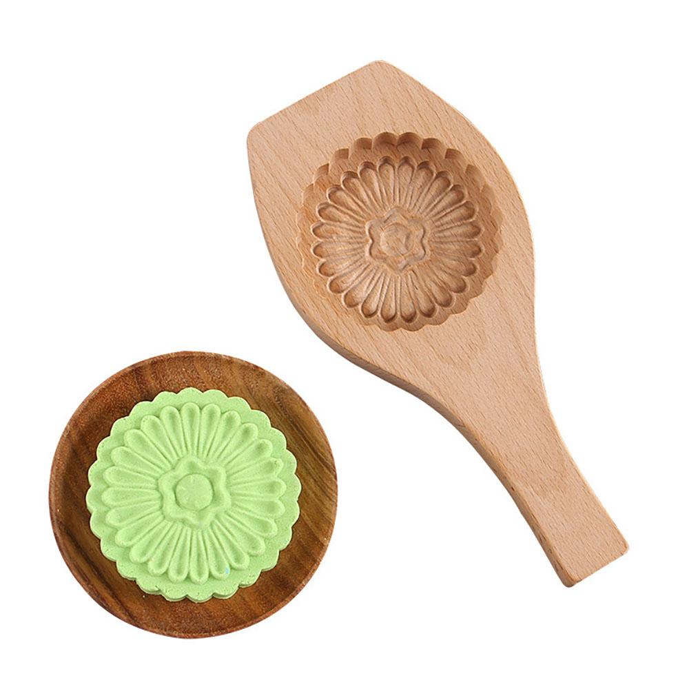 Wooden Pastry Mould Mung Bean Cake Mold Baking Tool 3d Ice Cream Diy Kitchen Household Products A Snack Accessories Party Gift