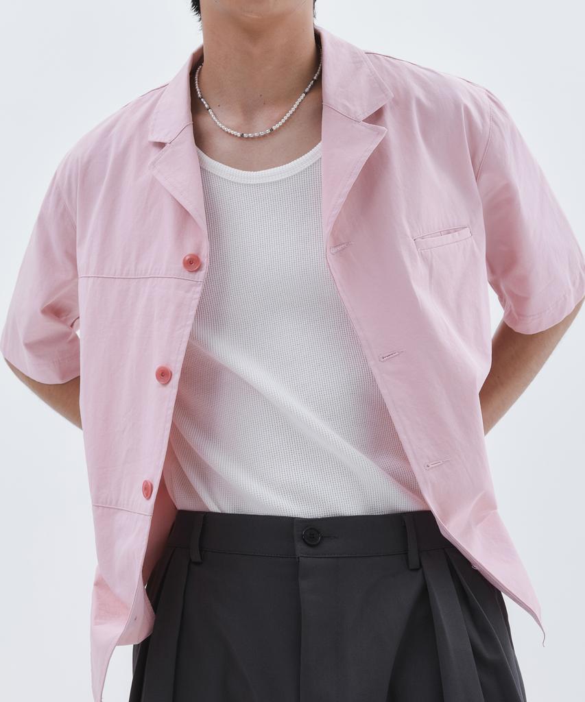 TRIP LE SENS Welt Pocket Cotton Half Shirt_Black