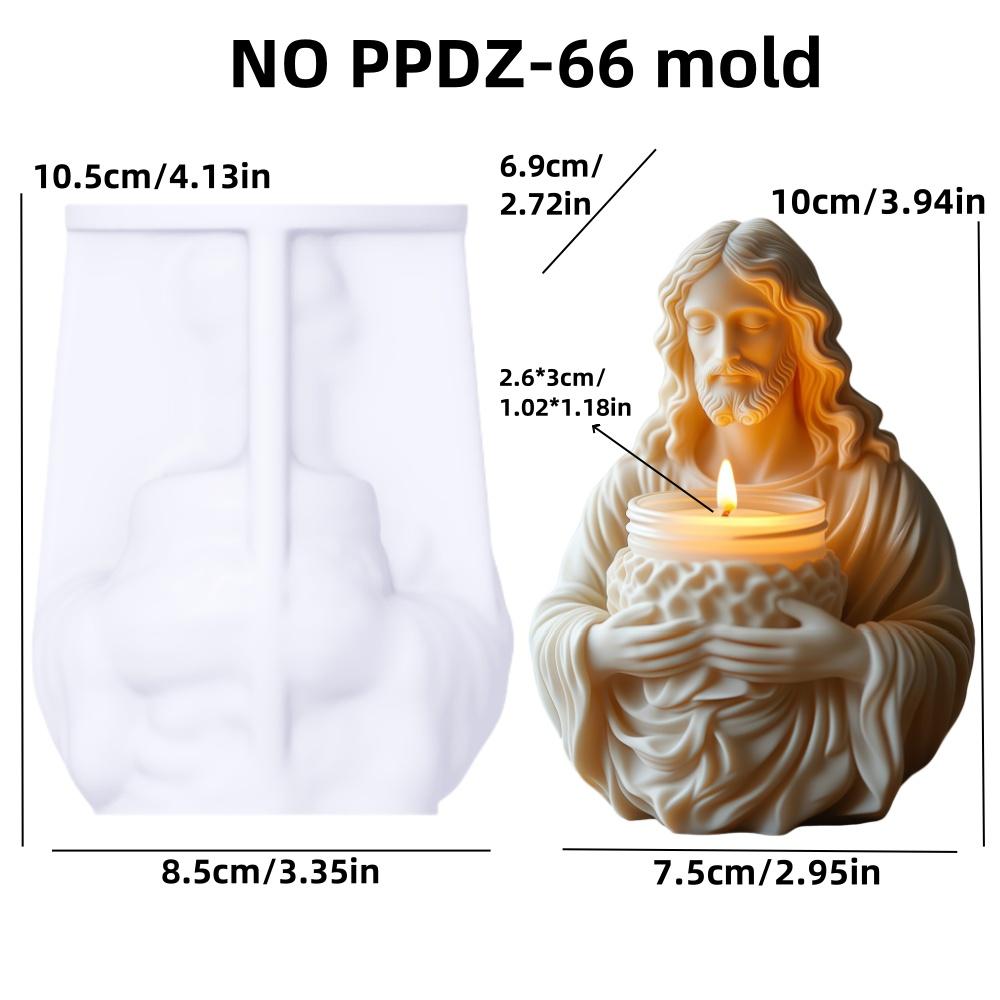 

DIY Virgin Mary Pen Holder Flower Pot Resin Silicone Mold DIY Mother Mary Gypsum Clay Concrete Craft Mold Flower Arrangement