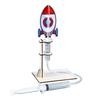 1 Sada DIY Model Raketometu Ručně Vyráběné Dřevěné Puzzle Vzduchem Poháněná Raketa Stavební Řemesla Děti STEM Vzdělávací Vědecký Experiment Hračka