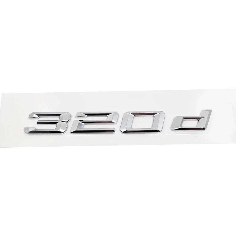 ABS Car Rear Trunk Letters Logo Badge Emblem Sticker For BMW 3 Series 318d 320d 325d 328d 330d 335d E46 E90 E91 F30 F31 F34 G20