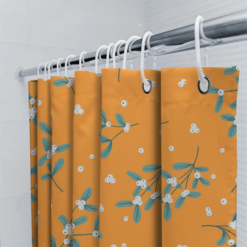 Bright Floral Shower Curtain Bathroom Decor Waterproof Fabric 180X240Cm Free Shipping\Nfaucet Stainless Steel Waterfall Design E