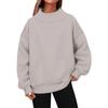 1116 New European beautiful women's sweatshirt long-sleeved turtleneck sweatshirt casual sweater fleece top