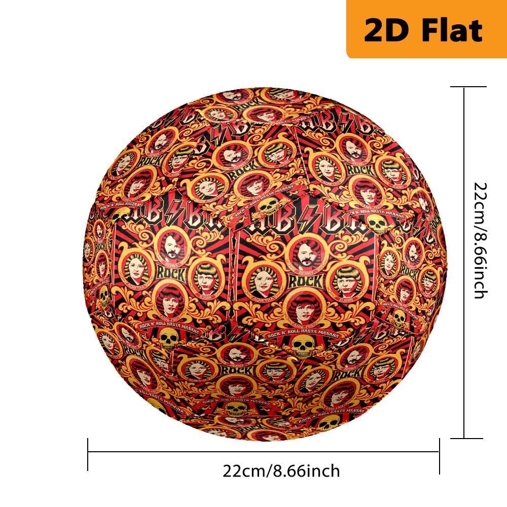 Rock Legends Unite Soccer Ball Suitable for Both Training and Competition Very Elastic No. 5 Football Outdoor Sports Unique Football Gifts