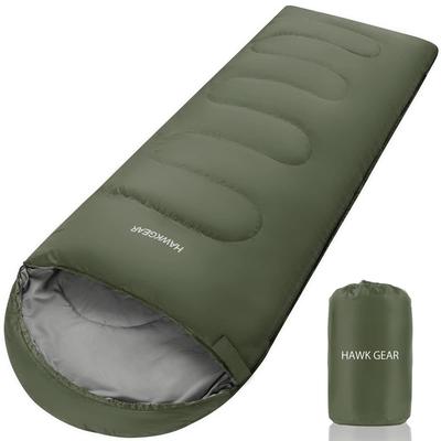 Sleeping Sleeping Simple All Seasons [HAWK GEAR] Bag, Bag, Camping, Outdoor, Waterproof, (Khaki)
